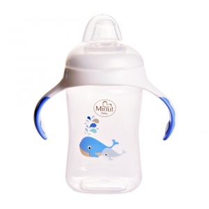 Cana cu manere cioc silicon 6luni+, 300ml, 1buc, Minut - Img 2