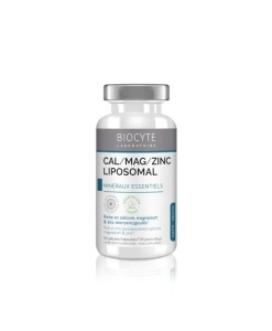 Complex de minerale, Calciu Magneziu Zinc lipozomal, 60 capsule, Biocyte
