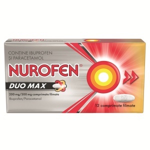 Nurofen Duo Max, 200mg/500mg, 12 cpr, Reckitt Benckiser