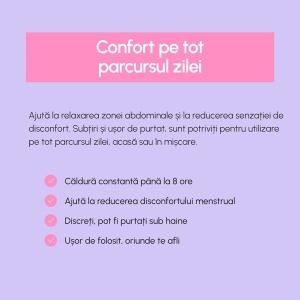 Plasturi termici pentru crampe menstruale, 3 bucati, Phin - Img 3