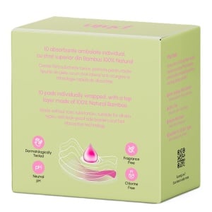 Absorbante de zi din bambus natural, 10 bucati, Phin - Img 6