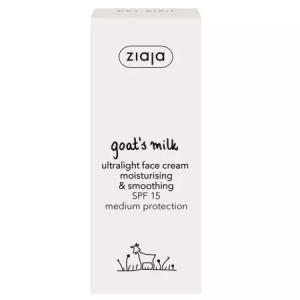 Crema de fata ultralight SPF 15, Goat`s Milk, 50ml, ZIAJA