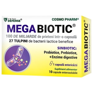Megabiotic, 10 capsule enterosolubile, Cosmo Pharm