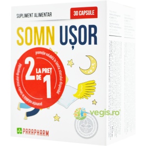 Somn Usor 2 la pret de 1, 30 capsule + 30 capsule, Parapharm