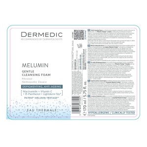 Spuma de curatare pentru ten cu pete pigmentare Melumin, 170 ml, Dermedic - Img 2