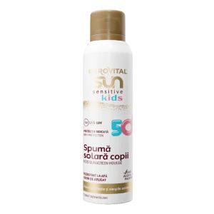 Spuma protectie solara copii SPF50 Sun Sensitive Kids, 150 ml, Gerovital