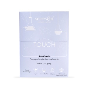 Touch Face Towels – Prosoape faciale de unica folosinta, 50 buc, Sereskin
