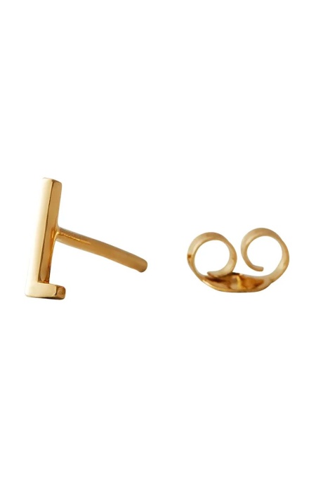 Design Letters cercel din argint placat cu aur 90401001L