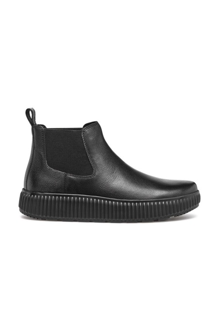 Geox botine D GRAISY femei, culoarea negru, cu toc plat, D46XFD 00046 C9999