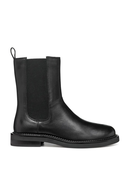 Geox cizme D SERILDA C femei, culoarea negru, cu toc plat, D46WYC 00043 C9999
