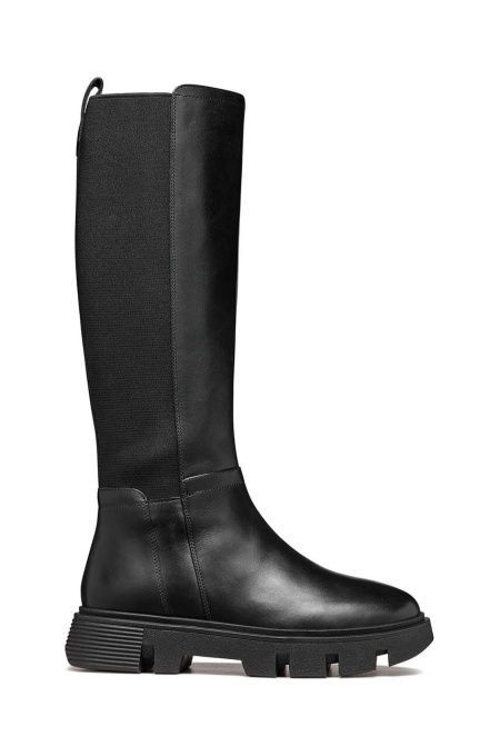 Geox cizme D VILDE femei, culoarea negru, cu toc plat, D46UAD 043NH C9999