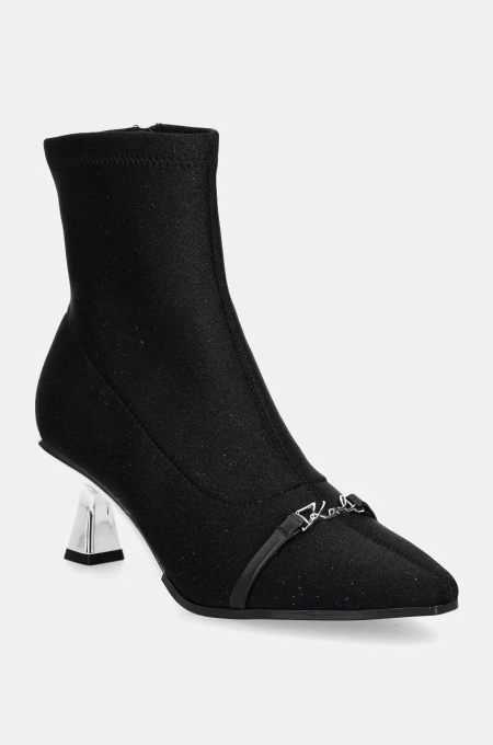 Karl Lagerfeld botine PANACHE II femei, culoarea negru, cu toc cui, KL30844