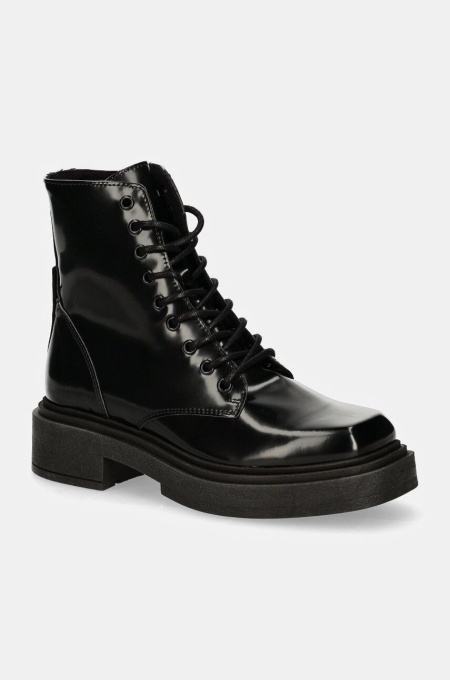 Steve Madden bocanci Chiney femei, culoarea negru, cu platforma, SM11003204
