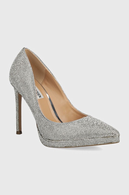Steve Madden pantofi cu toc Klassy-R culoarea argintiu, SM11002617