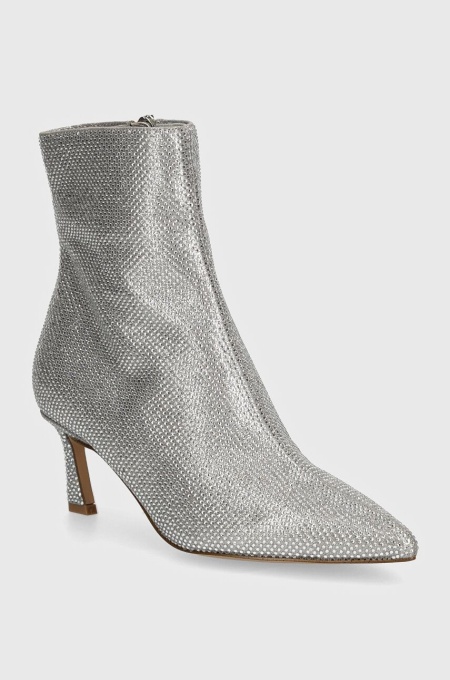 Steve Madden botine Lulah-R femei, culoarea argintiu, cu toc cui, SM11003281