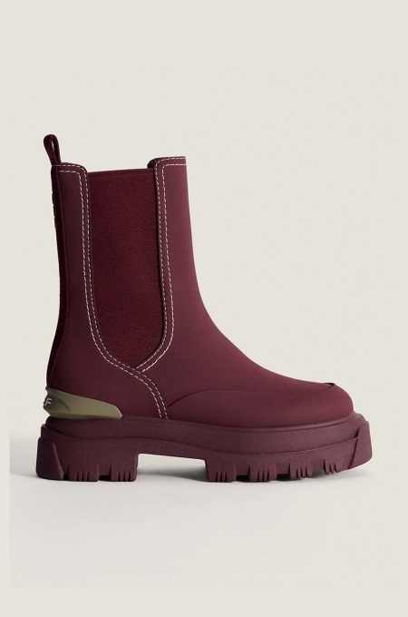 Hoff botine LAKE BURDEOS femei, culoarea bordo, cu platforma, 22425002 LAKE