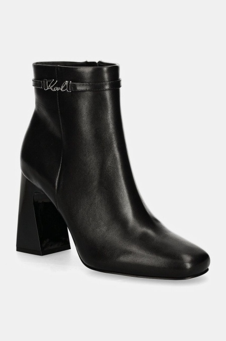 Karl Lagerfeld botine ASTRA NOVA femei, culoarea negru, cu toc drept, KL33150