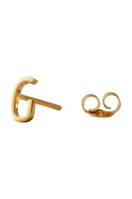 Design Letters cercel din argint placat cu aur 90401001G