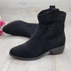 Botine Cu Toc Gros Dama Negre Jaday - Img 5