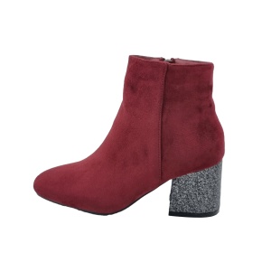 Botine Cu Toc Gros Dama Visinii Aasimah - Img 7
