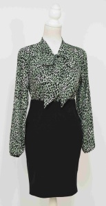 Compleu bluza Selena si fusta neagra - Img 2