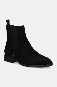 Gant botine din piele intoarsa Fayy femei, culoarea negru, cu toc plat, 29553771 G00