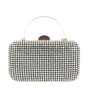 Geanta clutch cu cristale BJH-1609 03 Negru