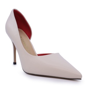 Pantofi stiletto d'orsay femei Luca di Gioia bej din piele 3847dp104be - Img 2