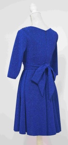 Rochie clos din lurex albastra Royal blue - Img 4