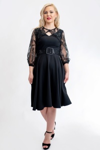 Rochie Dama Eleganta Sofi Negru - Img 1