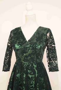 Rochie de ocazie clos verde Charlotte - Img 5