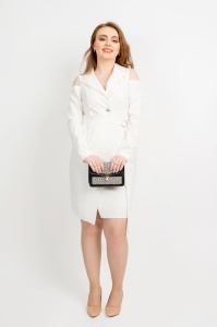Rochie de ocazie petrecuta alba Kirra - Moze - Img 2