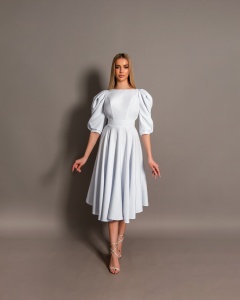 Rochie Elegance Alb - Img 2