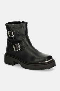 Steve Madden cizme de piele Choice femei, culoarea negru, cu platforma, izolare usoara, SM11003227