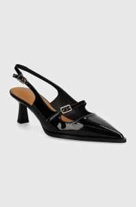 Billi Bi stilettos de piele culoarea negru, A7465