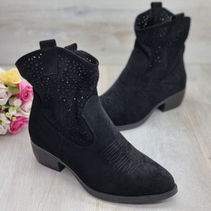 Botine Cu Toc Gros Dama Negre Jaday - Img 6