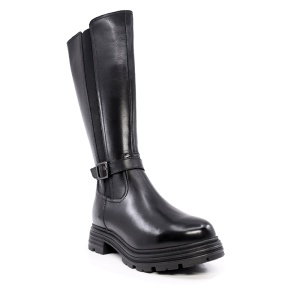 Cizme femei Benvenuti negre din piele 2478DC4206N - Img 2
