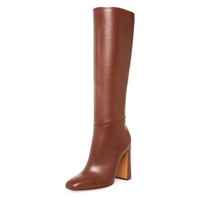 Cizme femei Steve Madden Speedway cognac din material sintetic cu toc 1468DCSPEEDWAYCO - Img 2