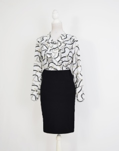 Compleu bluza Teo si fusta neagra - Img 2