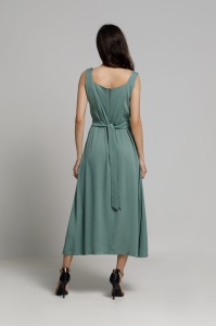 EDINA varnish dress with embroidery and tulle ruffle - Img 5