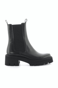 Kennel & Schmenger ghete chelsea de piele Shiny femei, culoarea negru, cu toc drept, 21-42020.420