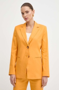 Marella sacou de in culoarea portocaliu, un singur rand de nasturi, neted, 2413041022200