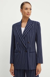 MAX&Co. sacou culoarea albastru marin, cu doua randuri de nasturi, modelator, 2416041022200