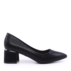 Pantofi stiletto femei Solo Donna negri cu toc mic 1168DP1510N - Img 1