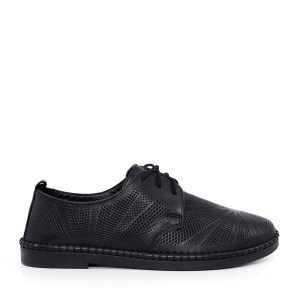 Pantofi ușori femei Benvenuti negri din piele 2757DP0556N - Img 1