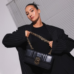 Poșetă satchel femei Steve Madden Emory neagră 1668POSSBEMORYN - Img 2