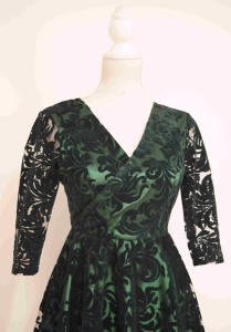 Rochie de ocazie clos verde Charlotte - Img 3