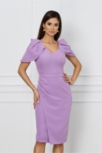 Rochie MBG lila cu maneci lalea