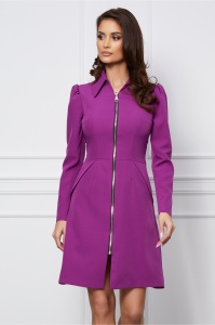 Rochie Moze violet cu fermoar