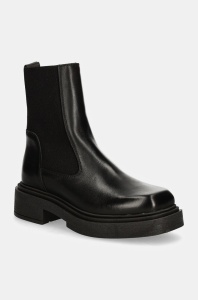 Steve Madden ghete chelsea de piele Churro femei, culoarea negru, cu platforma, SM11003363